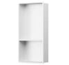 BWE 13 in. W x 19 in. H x 4 in. D Bathroom Shower Niche Over Mount Installation in White - Thumbnail 1