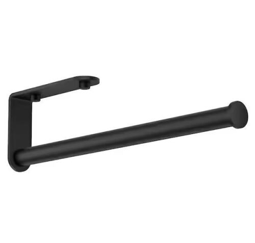 BWE Wall Mount Kitchen Paper Towel Holder Bulk-Self-Adhesive Under Cabinet In Matte Black - Lot 916JF