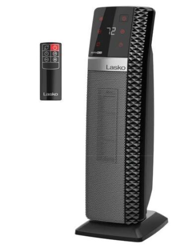 Lasko Elite Collection 1500W Ceramic Tower Space Heater with Tip-Over Switch - Lot 929JF