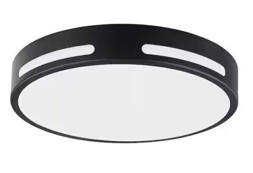 Commercial Electric Flexinstall 10 in. Matte Black Cut Out Integrated LED Recessed Ceiling Light with 5CCT Plus DuoBright - Lot 938JF