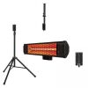 HEAT STORM Tradesman 1500-Watt Electric Indoor/Outdoor Quartz Infrared Portable Space Heater w/Tripod Wall and Ceiling Mount, Black - Thumbnail 1