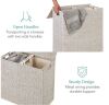 Large Water Hyacinth Double Laundry Hamper Basket - Thumbnail 3