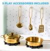 Pretend Play Cottage Kitchen Wooden Toy Set - Thumbnail 2