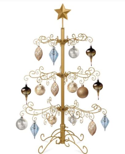 Wrought Iron Christmas Tree Ornament Display 3ft - Lot 122
