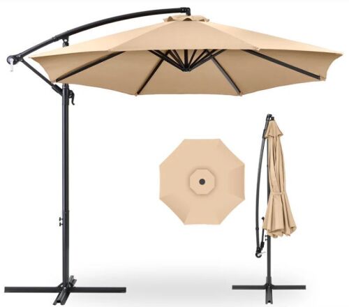 Offset Hanging Patio Umbrella - 10ft - Lot 125