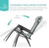 Folding Zero Gravity Recliner Patio Lounge Chair w/ Canopy - Thumbnail 3