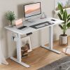 Electric Standing Desk 40 Inch & Adjustable Height, 4 Memory Presets，Quiet Dual Motor for Office, Bedroom - Thumbnail 1