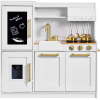 Wooden Pretend Play Kitchen with Framed Chalkboard - Thumbnail 1