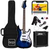 Beginner Electric Guitar Kit w/ Case, 10W Amp, Tremolo Bar - 39in - Thumbnail 1