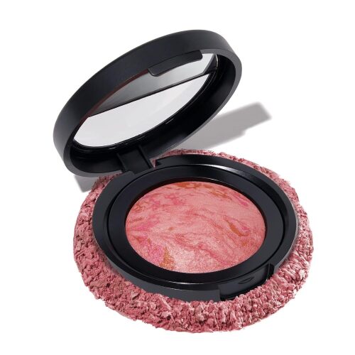 Baked Blush-n-Brighten Marbleized Blush for Cheeks - Pink Buttercream - Natural Finish - Buildable Color - Lot 7299