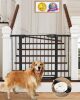43.3”Auto Close Safety Baby Gate, Extra Tall and Wide Child Gate, Easy Walk Thru Durability Dog Gate for The House, Stairs, Doorways. Includes 4 Wall Cups, 2.75-Inch and 8.25-Inch Extension - Thumbnail 1