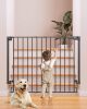34" Extra Tall No Bottom Bar Baby Gate for Stairs, Wall Mounted Dog Gate Indoor for Larger Pets, Expandable 29.2-43" Safety Gate for Doorways, Wide Walk Thru Door for Easy Access - Thumbnail 1