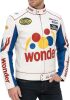 Ricky Bobby White Racing Faux Leather Jacket - Thumbnail 1