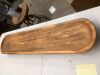 Bloomingville Long Acacia Wood Oval Serving Tray, Natural - Thumbnail 2