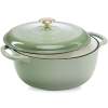 Cast-Iron Dutch Oven Kitchen Cookware w/ Enamel, Handles - 6qt - Thumbnail 1