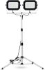20000 Lumen Work Lights with Stand, 200W Dual Head LED Work Light, Waterproof Lamp with Individual Switch, Adjustable Metal Telescoping Tripod 10Ft Power Cord - Thumbnail 1