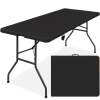 Portable Folding Plastic Dining Table w/ Handle, Lock - 6ft - Thumbnail 1