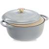 Cast-Iron Dutch Oven Kitchen Cookware w/ Enamel, Handles - 6qt - Thumbnail 1