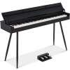 Modern 88 Key Fully Weighted Desk Style Digital Piano w/ Metal Legs - Thumbnail 1