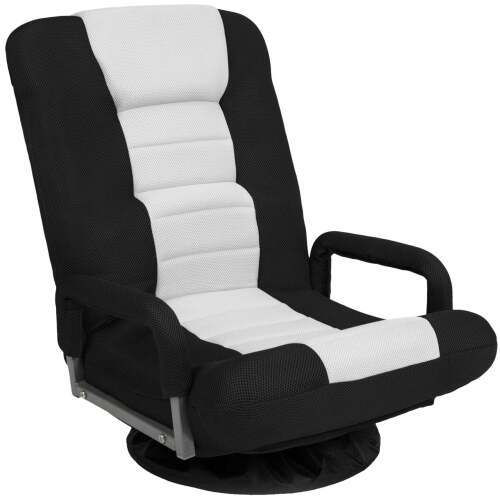 Gaming Floor Chair w/ 360-Degree Swivel, Armrest, Adjustable Backrest - Lot 7455