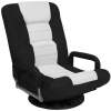 Gaming Floor Chair w/ 360-Degree Swivel, Armrest, Adjustable Backrest - Thumbnail 1