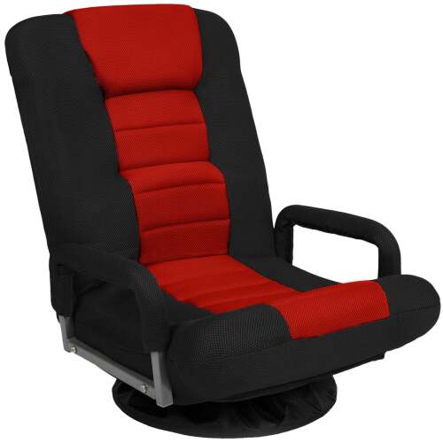 Gaming Floor Chair w/ 360-Degree Swivel, Armrest, Adjustable Backrest - Lot 7456