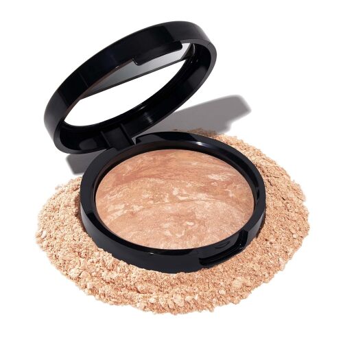 Baked Balance-n-Brighten Color Correcting Powder Foundation - Light - Buildable Light to Medium Coverage - Demi-Matte Natural Finish - Lot 7523