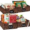 Set of 4 Water Hyacinth Pantry Baskets w/ Chalkboard, Marker - 13in - Thumbnail 1