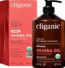 Organic Jojoba Oil 16 oz, 100% Pure | Bulk, Natural Cold Pressed Unrefined Hexane Free for Hair & Face | Base Carrier Oil - Thumbnail 1