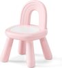 Toddler Chair, Sturdy Anti-Tip Kids Chair, Lightweight Small Plastic Child Chair for Toddlers 1-3, Rainbow Backrest Ergonomic Design - Thumbnail 1