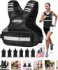 Adjustable Weighted Vest for Women, 6-12 Lbs Rucking Vest with 6 Ironsand Weights, Best Weighted Vest with Plus Pockets & Reflective Strips for Running, Walking, Workout and Strength Training - Thumbnail 1