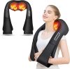 AERLANG Shiatsu Back and Neck Massager, Back Massager Deep Tissue Kneading Neck and Shoulder Massage with Heat, Electric Massage Pillow - Thumbnail 1