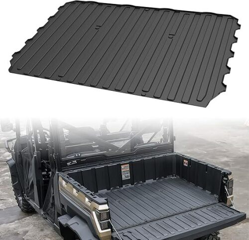 Rubber Bed Mat Liner for Ranger XP 1000, TPE Rear Cargo Bed Mat, All-Weather Protection Slush Liner for Polaris Ranger XP 1000 Crew 2018-2021 Accessories - Lot 7636