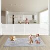 Retractable Baby Gates Dog Gate - 200" Extra Wide Expandable Child Safety Gate, 37" Tall Toddler Pet Mesh Gate - Thumbnail 1