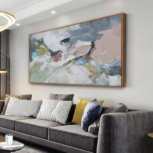 Abstract Painting Large Wall Art Living Room Decor Canvas Print Colorful Abstract Wall Art For Living Room Home Office Decoration - Lot 7685