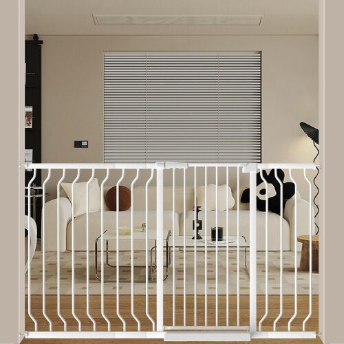 40.55" Extra Tall Wide 29.92-62.60" Baby Gate Pressure Mounted Walk Through Child Kids Safety Toddler Tension Pet Dog Gates with Extension for Doorways Kitchen - Lot 7668