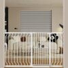 40.55" Extra Tall Wide 29.92-62.60" Baby Gate Pressure Mounted Walk Through Child Kids Safety Toddler Tension Pet Dog Gates with Extension for Doorways Kitchen - Thumbnail 1
