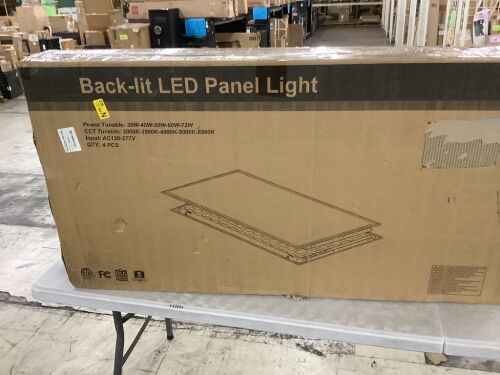 Back-Lit LED Panel Light, 4 pack - Lot 141