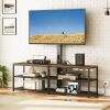 MAHANCRIS 59" TV Stand with Mount and 4 Power Outlets - Thumbnail 1