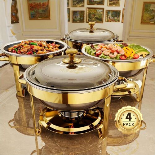 Chafing Dishes for Buffet, 4 Pack - Lot 177