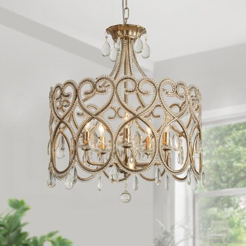 5-Light Crystal Chandelier - Lot 274
