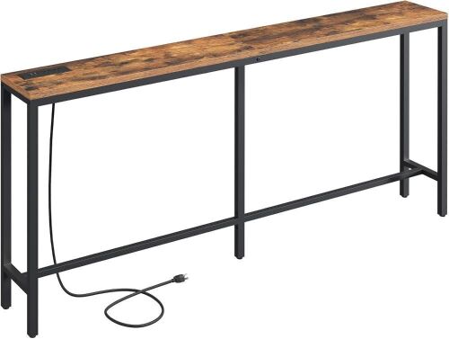 MAHANCRIS 70.9'' Narrow Console Table with Power Outlet - Lot 366