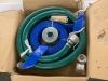 VEVOR Suction Hose Kit for Water Pump, with 2 in x 65 ft Blue Backwash Hose, 20 ft Green Suction Hose, and Steel Round Hole Strainer, Camlocks, Clamps, Cam & Groove Adapter - Thumbnail 2