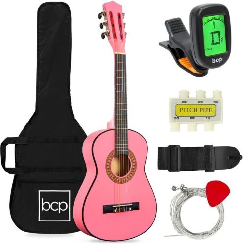 Kids Acoustic Guitar Beginner Starter Kit w/ Carrying Case - 30in - Lot 488
