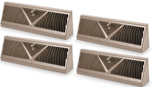 Baseboard Register Vent 18 Inch Duct Opening Size, 4 pc - Lot 490