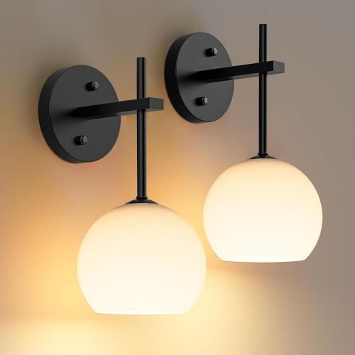 Wireless Battery Operated Wall Sconces, 2 pack - Lot 551