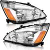 Headlight Assembly Pair for 2003-2007 Honda Accord - Thumbnail 1