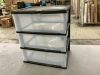 3 Drawer Plastic Storage Organizer - Thumbnail 1
