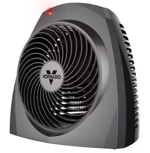 Vornado VH200 1500-Watt Electric Portable Space Heater, Whole Room Vortex Heat Circulation, Charcoal - Lot 727JF