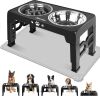 Elevated Dog Bowls for Medium Sized Dogs, Height Adjustable - Thumbnail 1